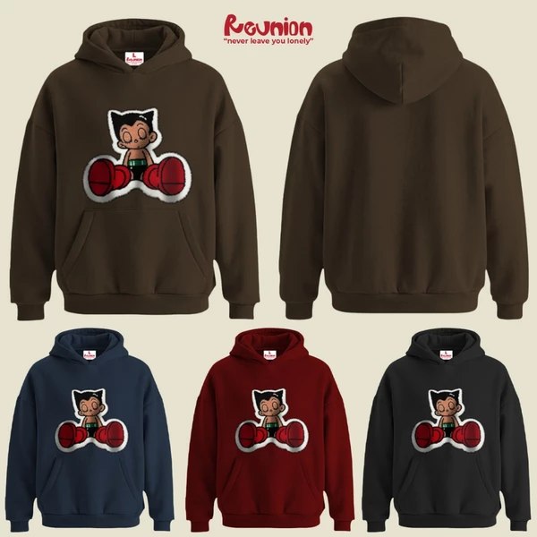 RNC Chenille Embroidery R'SLEEP ATB Hoodie - Áo Nỉ Chui Có Mũ Hình Thêu Xù Form Oversize Chính Hãng Brand REUNION