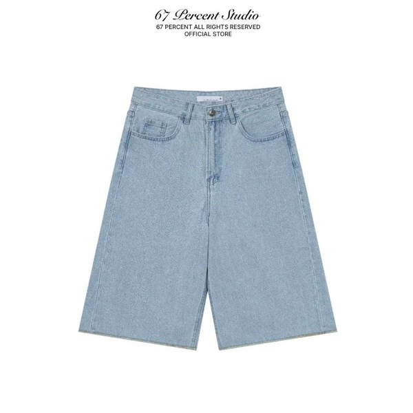 Quần Shorts Jeans Dáng Dài 67PERCENT/67% - GLACIER DENIM SHORTS