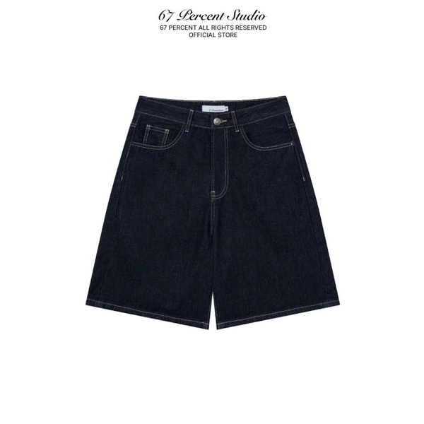 Quần Shorts Jeans Dáng Lửng 67PERCENT/67% - RAW INDIGO SHORTS