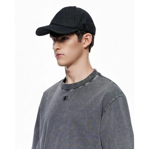 Eleven - Nón Lưỡi Trai Denim Mono | Xám Đen