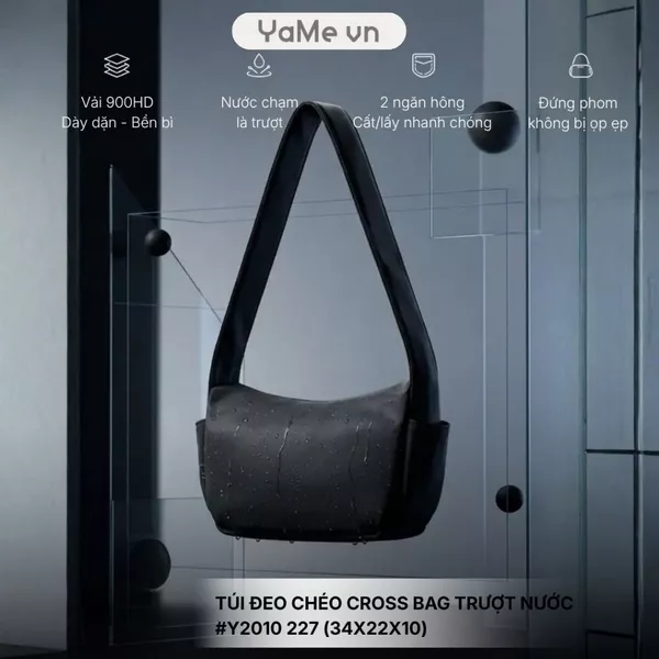 Túi Đeo Chéo Cross Bag Trượt Nước #Y2010 227 (34x22x10) 25004 |YaMe|