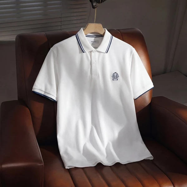[LUXURY ITEM] Áo Polo Nam TORANO CULLINAN POLO Trơn Bo Tay Kẻ, Thêu Logo Ngực, Lịch Sự Nam Tính GSTP602