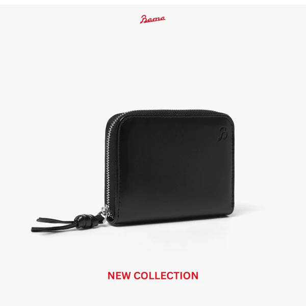 Ví Da Cầm Tay Mini Nam Nữ BAMA Pouch Zipper Wallet Ví Đựng Tiền Da Cao Cấp Unisex Bền Đẹp Nhiều Ngăn
