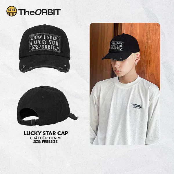 Mũ/Nón Nam Nữ The ORBIT Lucky Star Cap - Local Brand Chính Hãng