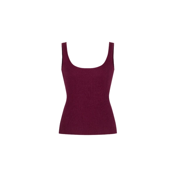 RUBIES Rae Top - Áo Dệt Kim Nữ 2 Dây Cổ U