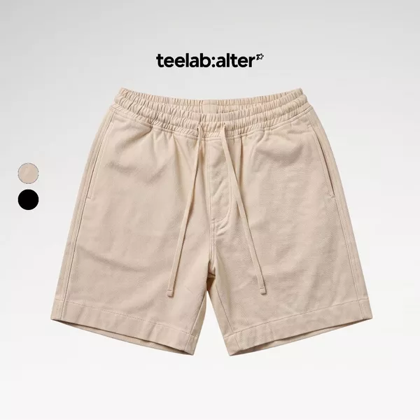 Teelab Alter Jogger Khaki Essentials Twill Shorts SH015