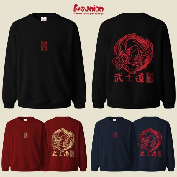 RNC BUSHIDO Sweatshirt - Áo Nỉ Dài Tay In Hình Áo Sweater Nam Nữ Form Oversize Brand REUNION