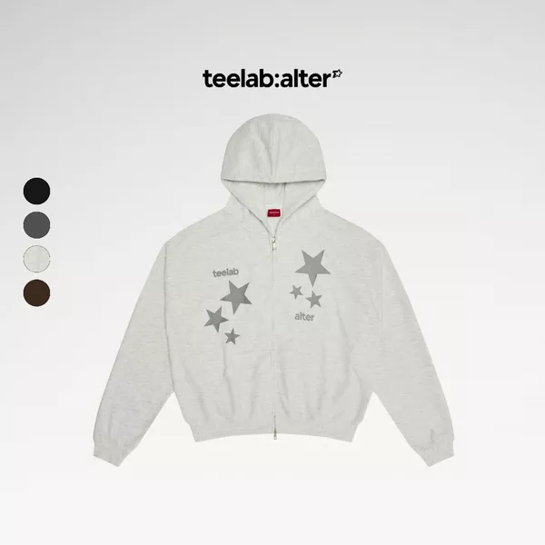 Hoodie Nỉ Bông Teelab Alter Boxy Fleece Stars Hoodie HD121