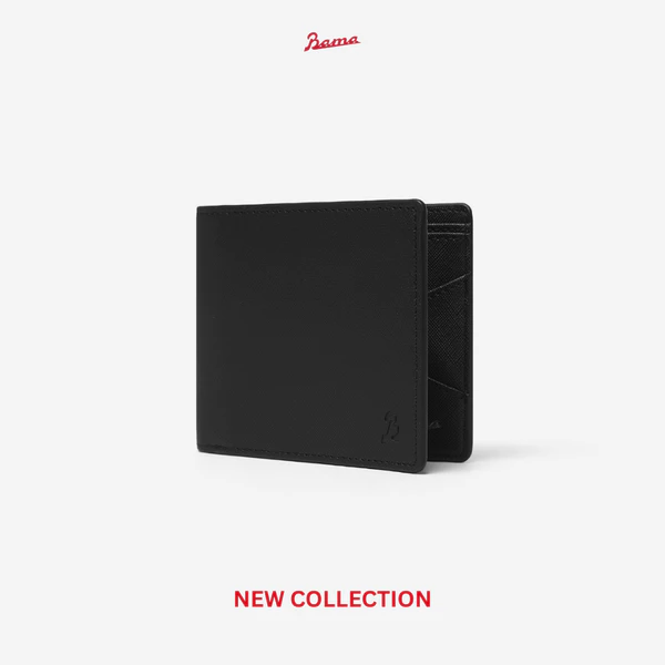 Ví Da Dáng Ngang Nam Nữ BAMA Basic Wallet Bóp Da Cao Cấp Unisex Bền Đẹp Nhiều Ngăn Dùng Hằng Ngày