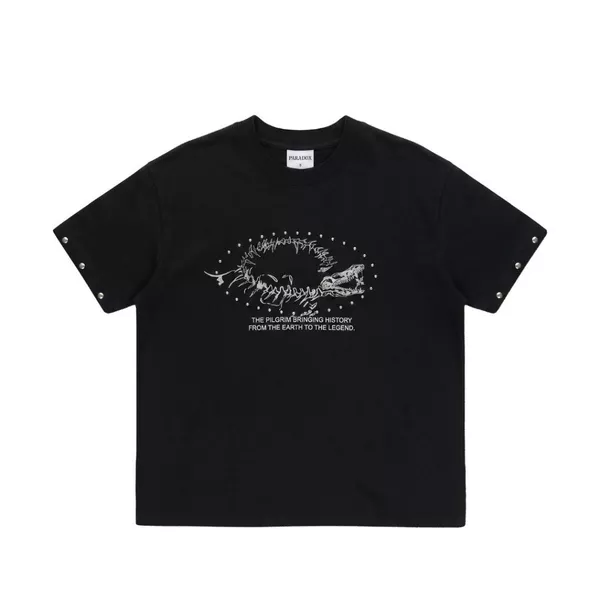 Áo thun form Boxy EXCAVATED FOSSIL TEE Cotton PARADOX AT6P0506