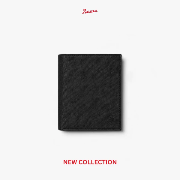 Ví Da Dáng Đứng Nam Nữ BAMA Classic Wallet Bóp Da Cao Cấp Unisex Bền Đẹp Nhiều Ngăn Dùng Hằng Ngày