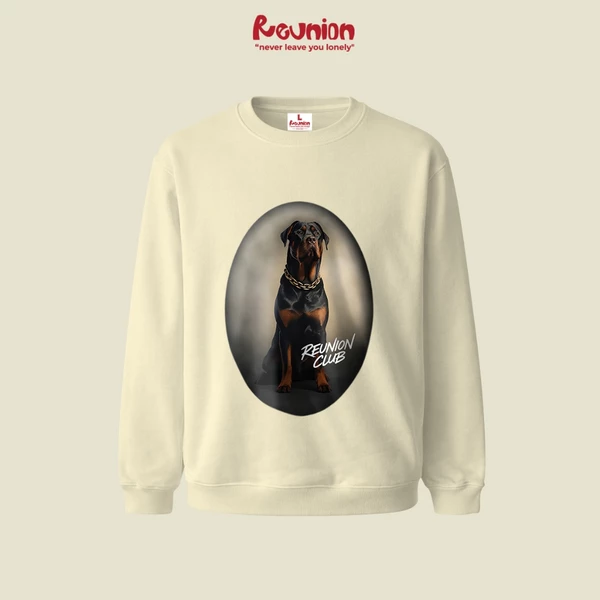 RNC DOBERMANN Sweatshirt - Áo Nỉ Dài Tay In Hình Áo Sweater Nam Nữ Form Oversize Brand REUNION