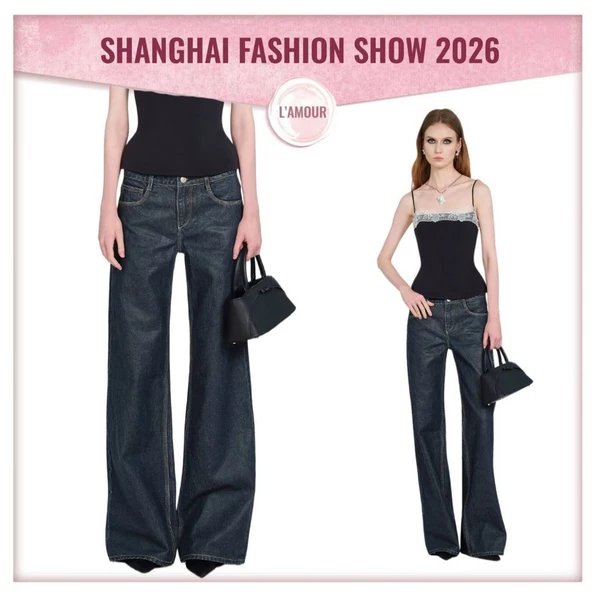 [DEAL MỞ BÁN] LSOUL - Nes Jean Quần Nữ Ống Rộng Wash Xanh Đậm Dáng Suông Thời Trang J26060833