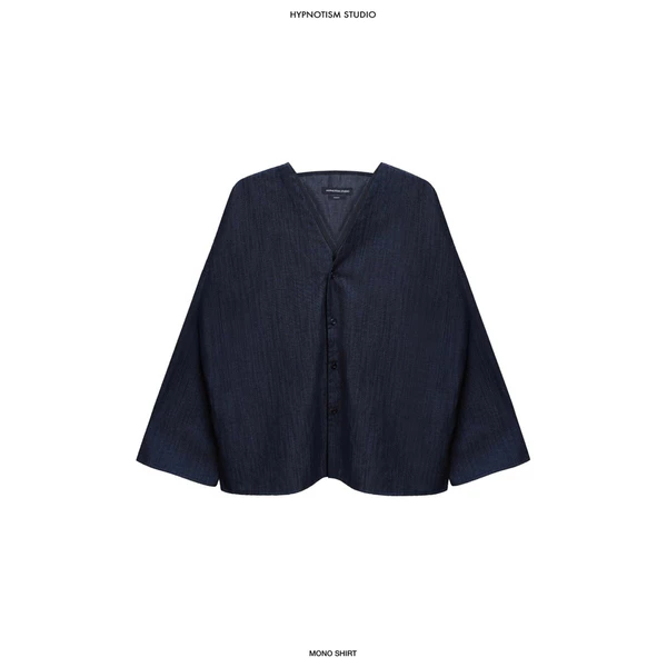 Hypnotism Mono Shirt Áo cổ V tay rộng form relaxed boxy fit (Hỏa tốc)