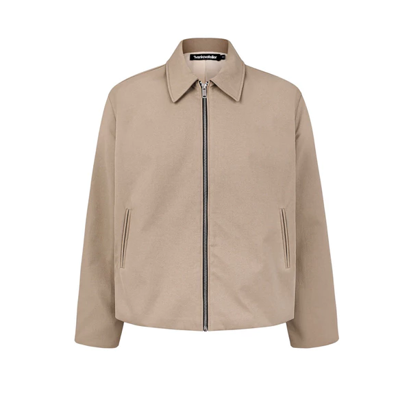 Áo Khoác Kaki Be Boxy Cao Cấp - Ivankov Harmony Khaki Jacket