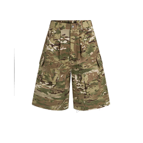Quần Short Túi Hộp Kaki Màu Camo - Ivankov Engine Khaki Cargo Short