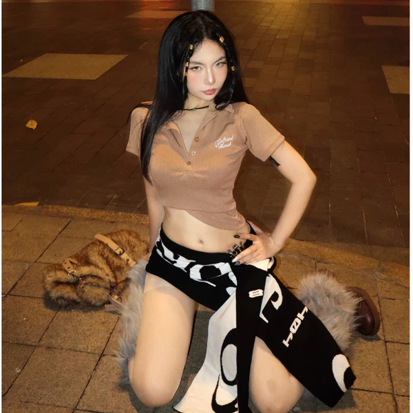 Áo Polo Body thun gân co giãn GIRL FRIEND FFCLUB