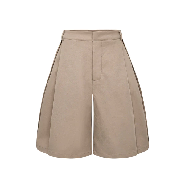Quần Short Unisex Kaki Ống Rộng - Ivankov Harmony Khaki Wide Bermuda