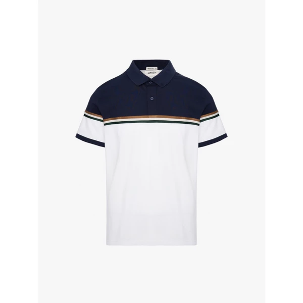 Áo Polo 4men Signature Stripe Phối Màu Form Regular PO192 Basic, Thanh Lịch