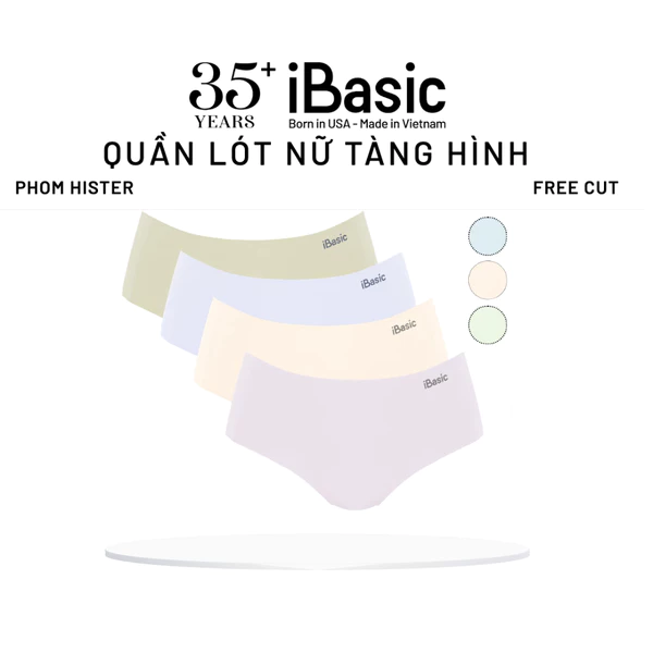 Combo quần lót nữ su không đường may iBasic lưng cao không lộ viền free cut phom hipster V029