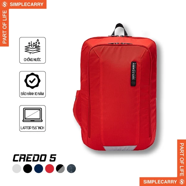 Balo Thời Trang Nam Nữ SimpleCarry Credo 5 Thiết Kế Vải Dạ Quang, Chống Thấm Tốt