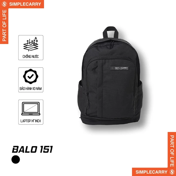 Balo SimpleCarry 151 Balo Công Sở Đi Học Đựng Laptop 14 inch