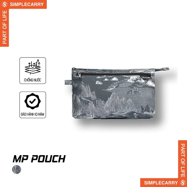 Túi Đựng Mỹ Phẩm SimpleCarry MP Pouch, Thiết Kế Nhiều Ngăn Thông Minh, Màu Black Loften