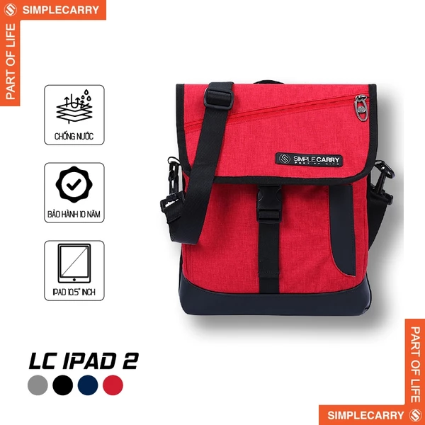 Túi Đựng IPAD SimpleCarry LC IPAD 2, Nhiều Ngăn, Đựng Vừa IPAD, Dây Đeo Tháo Rời