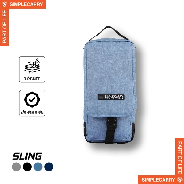 Túi Đeo Sling Thời Trang SimpleCarry Đựng Vừa Ipad, Chống Sốc, Quai Xách Tay, Dây Đeo Có Thể Tháo Rời