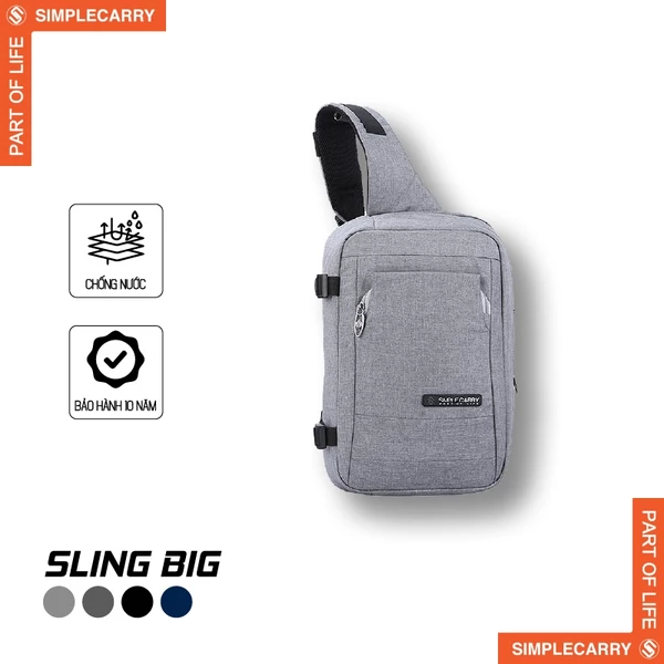 Túi Đeo Chéo Thời Trang SimpleCarry Sling Big Rộng Rãi, Đựng Vừa Laptop, Chống Sốc, Chống Thấm