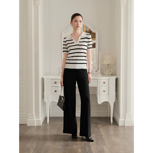 RUBIES Chiba Pants - Quần Dài Nữ Vải Carolang/Tuyết Mưa/Cotton Hàn Ống Suông Rộng