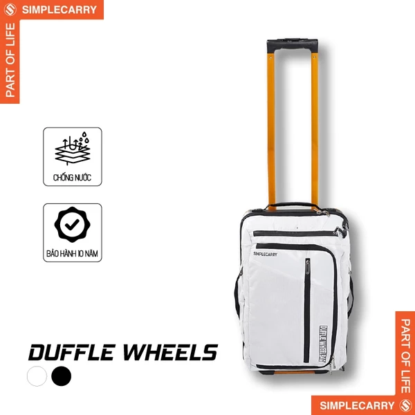 SimpleCarry Duffle Wheel Vali Kết Hợp Túi Đeo Ngang Cầm Tay Kích Thước Lớn Đựng Nhiều Hành Lý