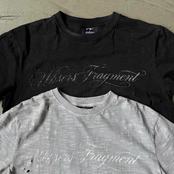 EMBER TSHIRT / Áo thun wash có mài rách in trame Whose Studio nam nữ