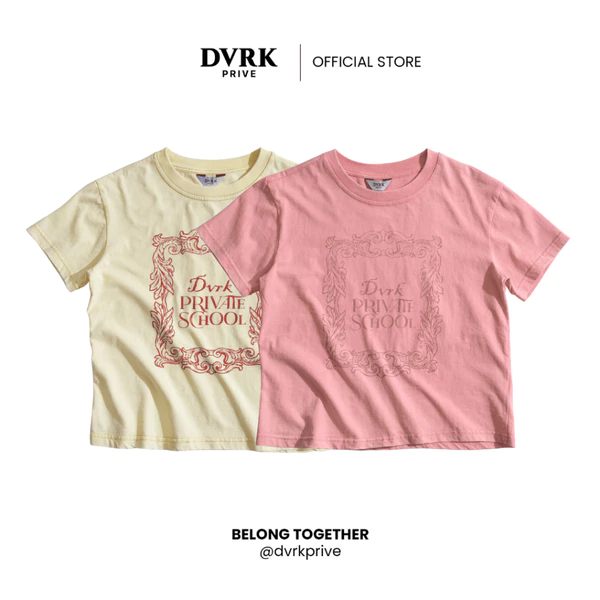 Áo Thun Baby Tee Nữ DVRK Privé Oriental Chất Vải Cotton Thoáng Mát Cao Cấp Wash Basic Local Brand