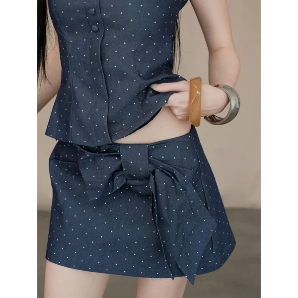 KIDO - Chân váy dáng A phối nơ to RIBBON SKIRT