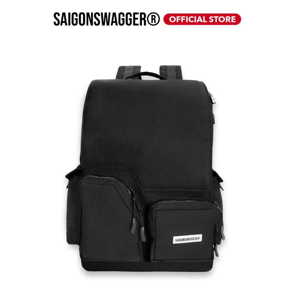 Balo Nam Nữ SAIGONSWAGGER®  nhiều ngăn chống thấm SGS BLOCK BACKPACK, ngăn chống sốc laptop 15.6inch