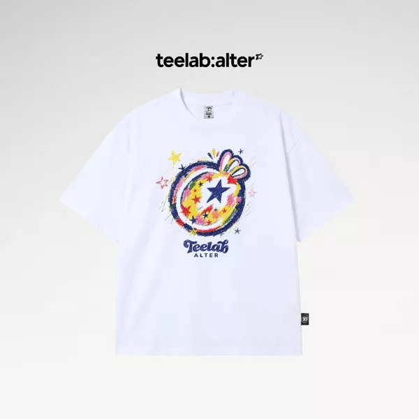 Áo Thun Teelab Alter Oversized Cotton TI STAR Ripple Tee TS435