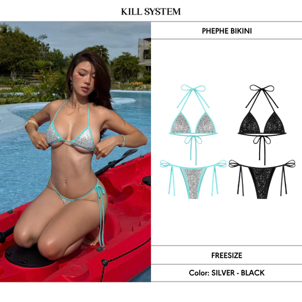 [CÓ TÁCH LẺ] Bikini hai mảnh kim sa lấp lánh PHEPHE - 𝐊𝐈𝐋𝐋 𝐒𝐘𝐒𝐓𝐄𝐌