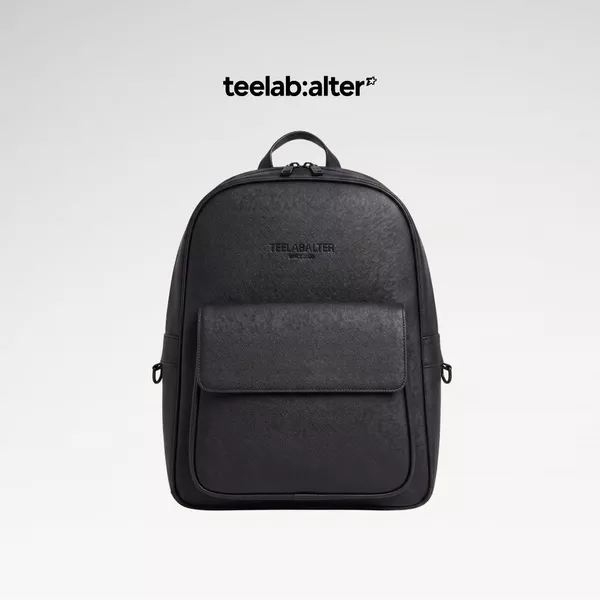 Balo Da Teelab Alter Leather Basic Logo Embroidered Backpack AC122