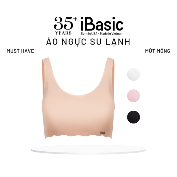 Combo 3 Áo ngực su iBasic tàng hình croptop - Độc quyền Tháng 9
