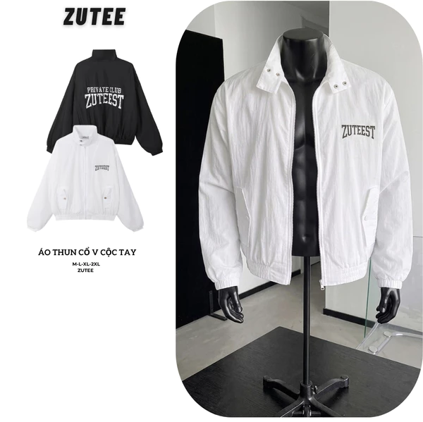 Áo Khoác Gió Jacket ZUTEE Áo Khoác Chống Nắng Khoác Dù Mỏng Form Boxy Gió Nhăn