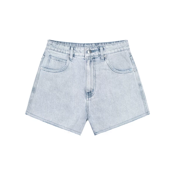 KIDO - Quần jean shorts xanh nhạt RAW JEAN SHORTS LIGHT BLUE
