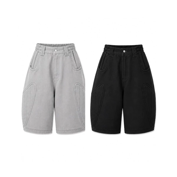 Quần RANVERBAE KAIHO PAD Jort Black / Gray