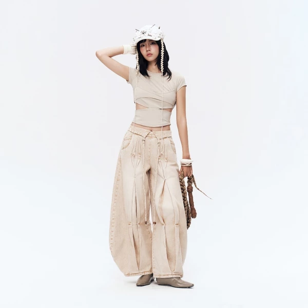 SOLOMON PANTS VER JEAN (CARAMEL WASH) BunnyHill SSEM04