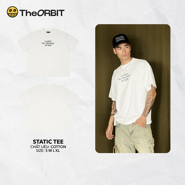 Áo Thun Nam Nữ The ORBIT Static Tee Chất Liệu Slub Cotton- Local Brand Chính Hãng