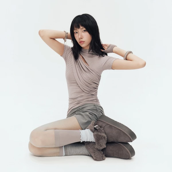 MONTY TOP (GREY STRIPES) BunnyHill SSE15a