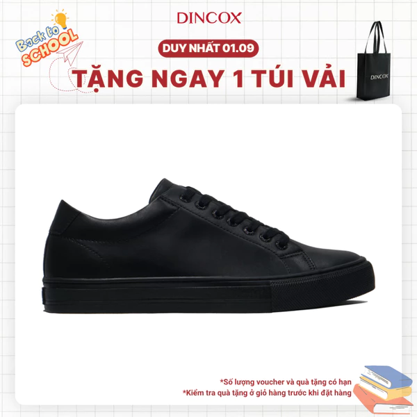 Giày Da Nam Sneaker D20 Black DINCOX Năng Động Cá Tính