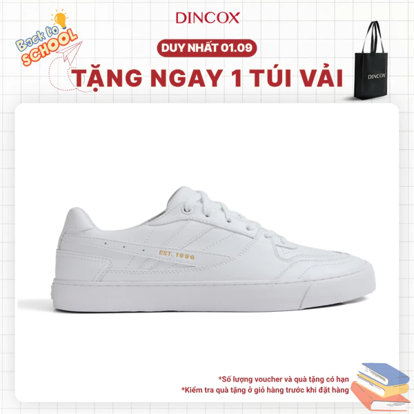 Giày Da Sneaker Nam Nữ DC39 COCO MILK DINCOX Shoes Đế Bằng - Microfiber Leather