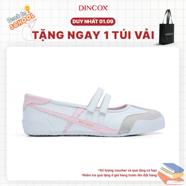 Giày Búp Bê  Ballet Sneaker Dincox Mary Jane DC49 Pink Milk Êm Chân Năng Động Dễ Thương