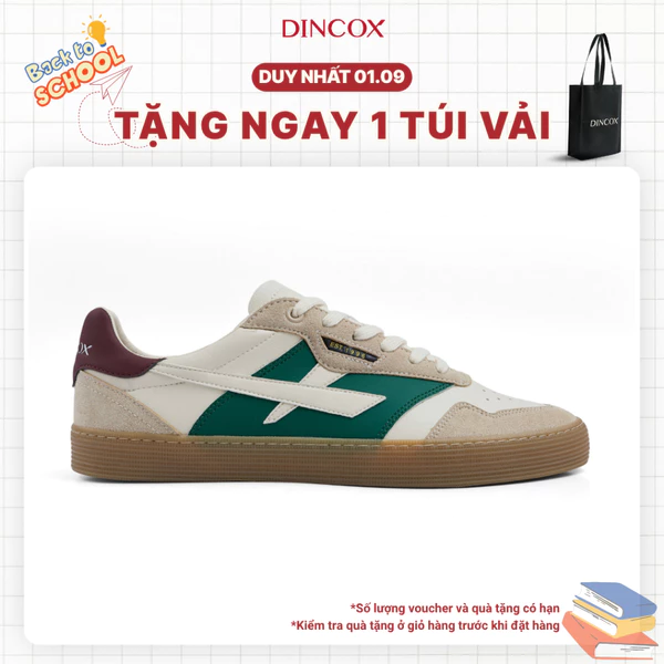 Giày Sneaker Nam Nữ DC48 URBAN MOSS Dincox Shoes Đế Bằng - Da phối Suede Cao Cấp